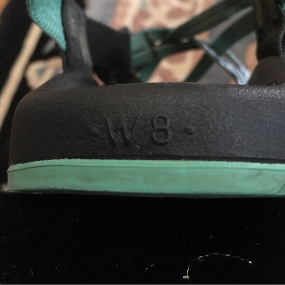 Chaco ZX2 Sport Sandals Womens Sz W8 Blue Multi Strappy Hiking Outdoor Sandals - Picture 8 of 10